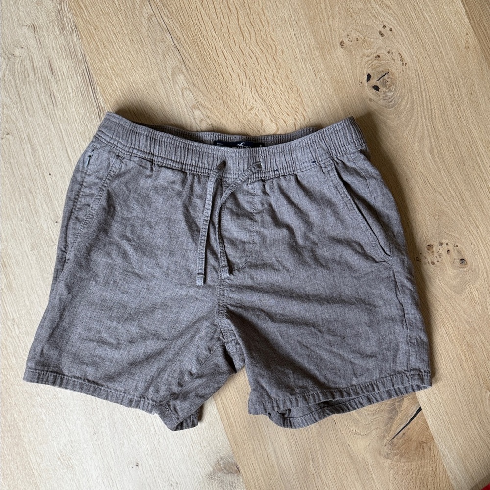 Hollister Brown Casual Drawstring Shorts